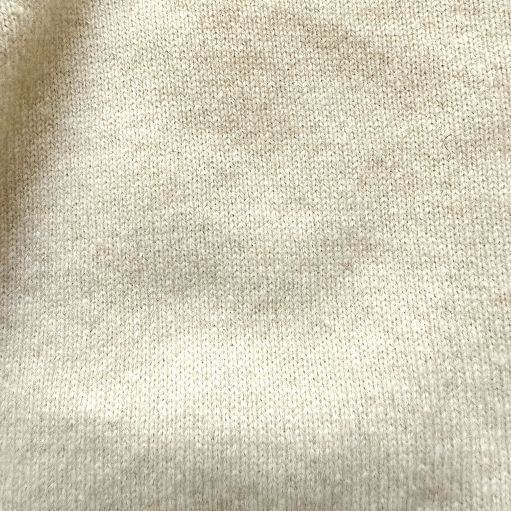 Comme des Garcons GIRL Ivory Wool Cardigan Crewneck Sweater - Size S - Picture 3 of 4